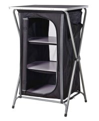 Kempingový nábytek skříňka skládací 60 x 97 cm černá Kempingový nábytek skříňka skládací 60 x 97 cm černá