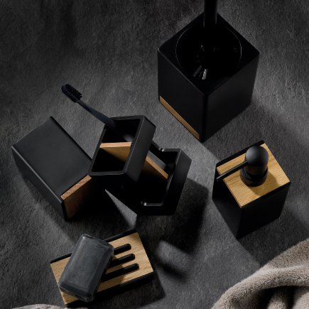 Pohár Cube polyresin černá