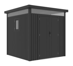 Caseta de jardín G21 Atlanta 529 - 230 x 230 cm, gris pizarra