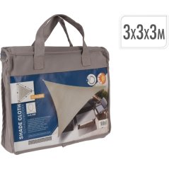 Folie de umbră triunghi 3 x 3 x 3m gri-maro