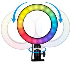 Kruhové svetlo RING LIGHT 48 LED RGB