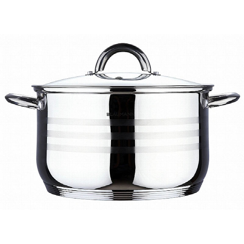 Caserolă cu capac din oțel inoxidabil 16 cm Linia Gourmet