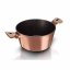 Kastrol s mramorovým povrchem a poklicí 20 cm Rosegold Metallic Line