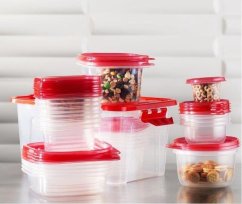 Dóza na potraviny JUMBO sada 27 ks červená