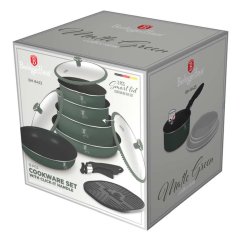 Sada riadu s titánovým povrchom 13 ks Matte Green Collection