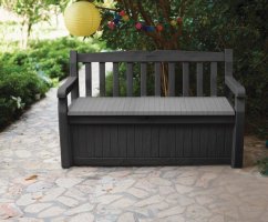 Banco de jardín Keter Eden 265L gris
