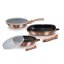 Sada pánví s odnímatelnou rukojetí 5 ks Rosegold Metallic Line steak