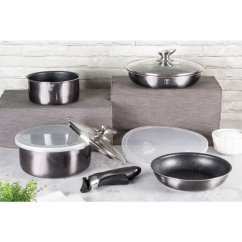 Sada nádobí s odnímatelnou rukojetí 9 ks Carbon PRO Line Sada nádobí s odnímatelnou rukojetí 9 ks Carbon PRO Line