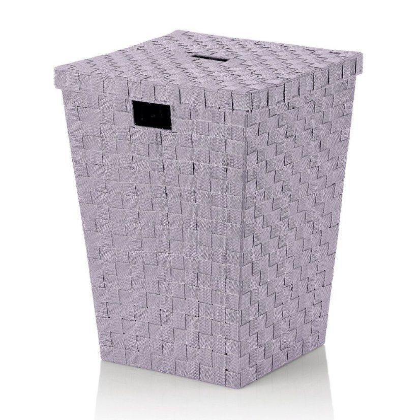 Koš na prádlo Alvaro PP, fialová 40x40x52 cm
