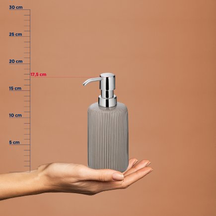Dávkovač mydla Ava keramika šedá 350 ml