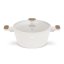 Kastrol s titanovým povrchem a poklicí 28 cm Sahara Nordic Collection