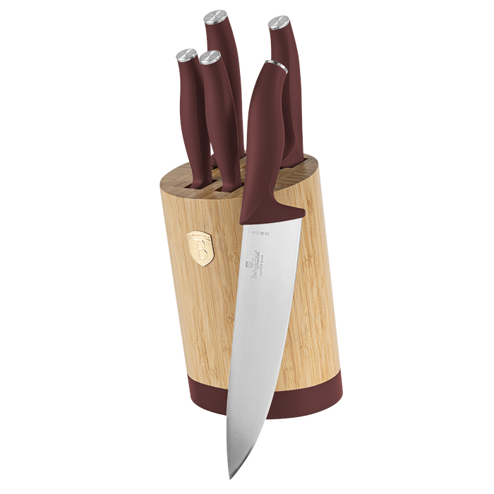 Set cutite cu suport BAMBOO 6 buc Colectia Leonardo