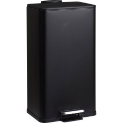 Kovový odpadkový kôš DELTA, čierny 30 l