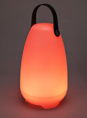 Nabíjacia lampa kempingová vonkajšia s ovládačom RGB 26 cm