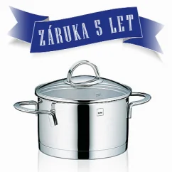 Oala inox cu capac din sticla 1,7 l CAILIN