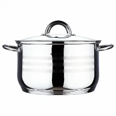 Kastrol s poklicí nerez 18 cm Gourmet Line