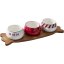 Set de servire, 4 piese, cu motiv de Crăciun