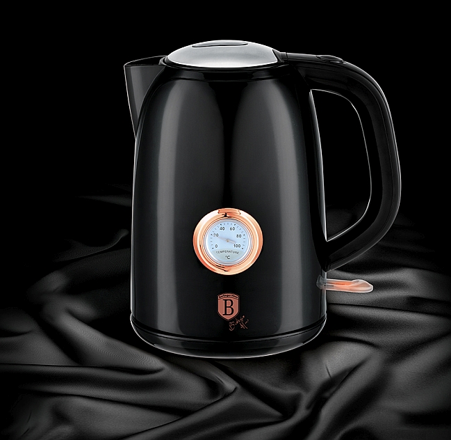 Oala sub presiune 1,7 l cu termometru Colectia Black Rose