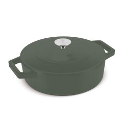 Pekáč litinový s poklicí a smaltovaným povrchem 26 cm Matte Green Collection
