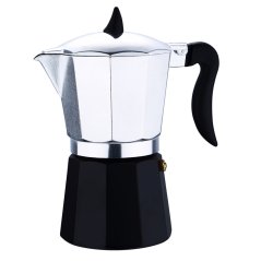 Oală espresso 6 căni negru/argintiu