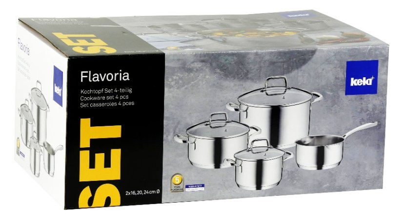 Sada nádobí nerez 18/10 FLAVORIA 7 ks