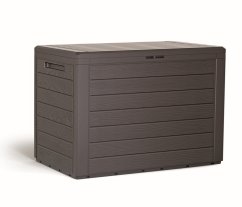 Caja de jardín Prosperplast WOODEBOX marrón 190L