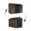 Casă de grădină Keter Apex 7,5 x 11 Walnut, cu podea
