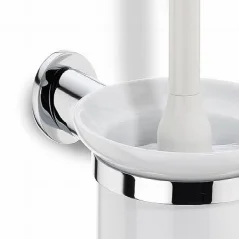 WC štětka s držákem MAKIRA chromovaná mosaz 43 cm