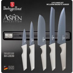 Set cuțite cu suport magnetic 6 buc Colecția Aspen Set cuțite cu suport magnetic 6 buc Colecția Aspen