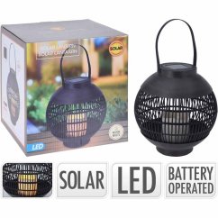 Lampáš solárny s LED sviečkou 22 x 23 cm