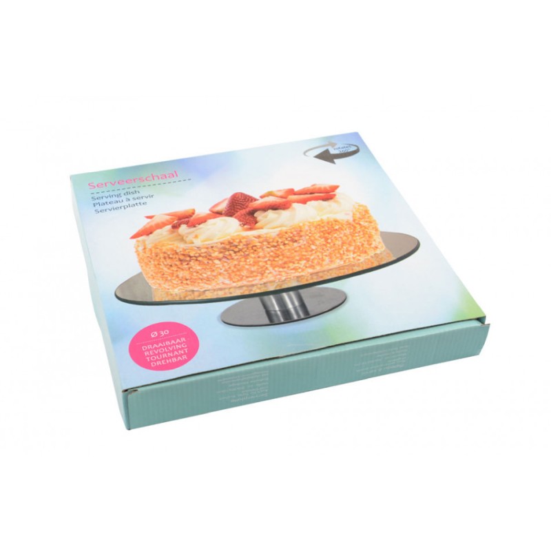 Bandeja de cristal para tartas / etager 30 cm