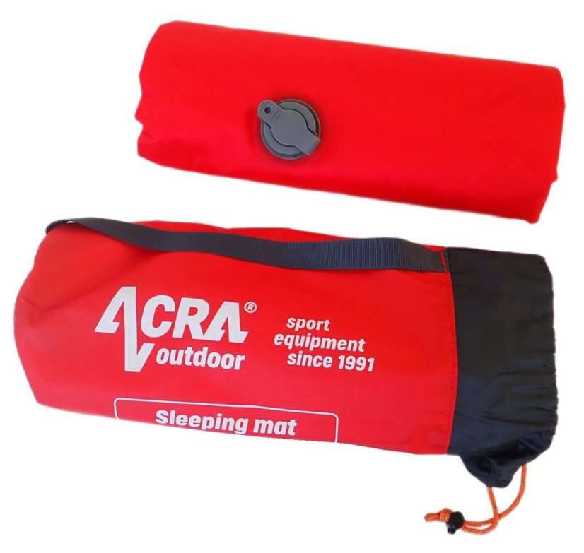 Karimatka Acra L48-CRV nafukovací, červená