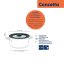 Capac din sticlă cu margine din silicon Concetta negru 12-14-16 cm