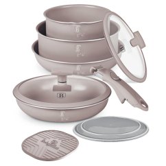Sada nádobí s titanovým povrchem 9 ks Taupe Collection