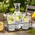 Pahare de limonada cu carafa si cos set 6 buc 1l