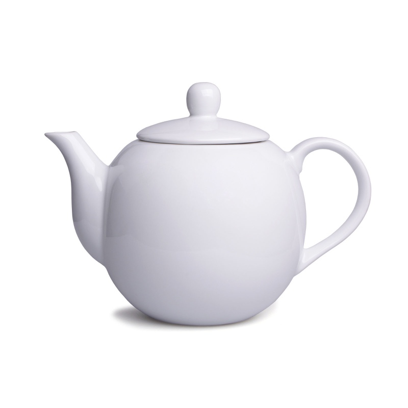 Konvice na čaj porcelánová servírovací 1,1 l bílá