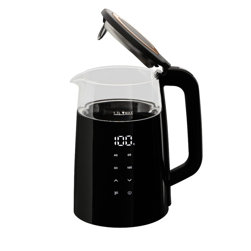 Rychlovarná konvice s regulací teploty digitální 1,7 l Black Rose Collection