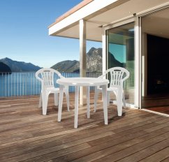 Mesa de jardín Keter Lisa plástico blanco