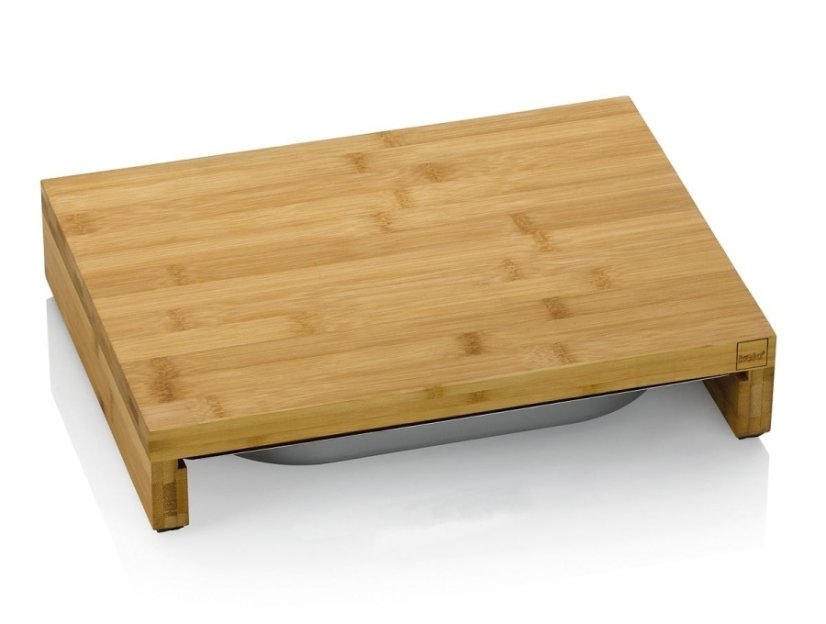 Prkénko krájecí se zásuvkou KENINA bambus 36 x 27 x 7 cm
