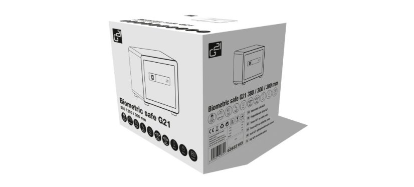 G21 trezor na odtlačky prstov 380 x 310 x 300 mm