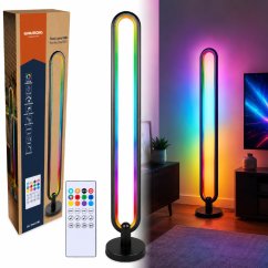Lámpara de pie LED RGBW con 15 programas, 105 cm