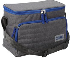 Chladící taška na nápoje i jídlo 12 l modrošedá