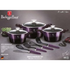 Sada riadu s titánovým povrchom 10 ks Purple Eclipse Collection