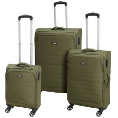 Sada cestovných kufríkov 3 ks zelená