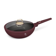Pánev wok s poklicí a titanovým povrchem 28 cm Leonardo Collection