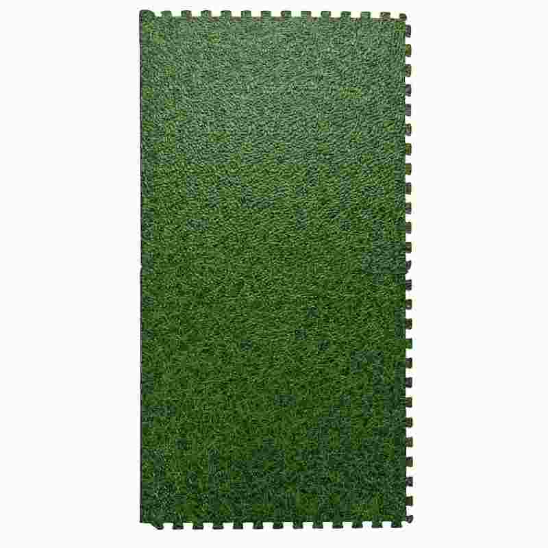 Penová podlaha puzzle sada 6 ks tráva