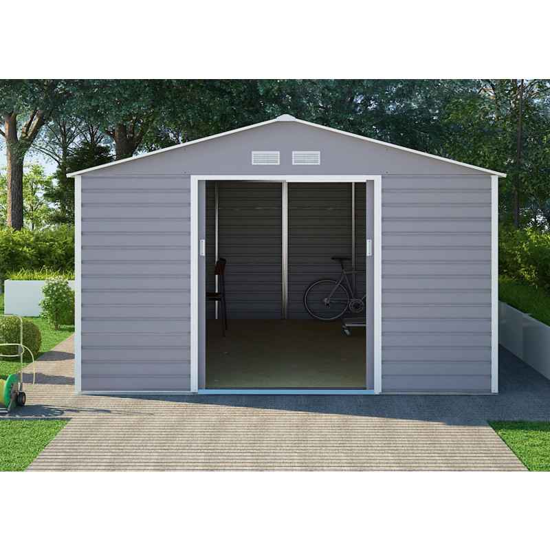 Casuta de gradina G21 GAH 1300 - 340 x 383 cm, gri