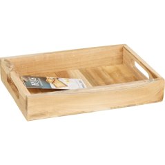 Servírovacie podnosy z teakového dreva sada 3 ks