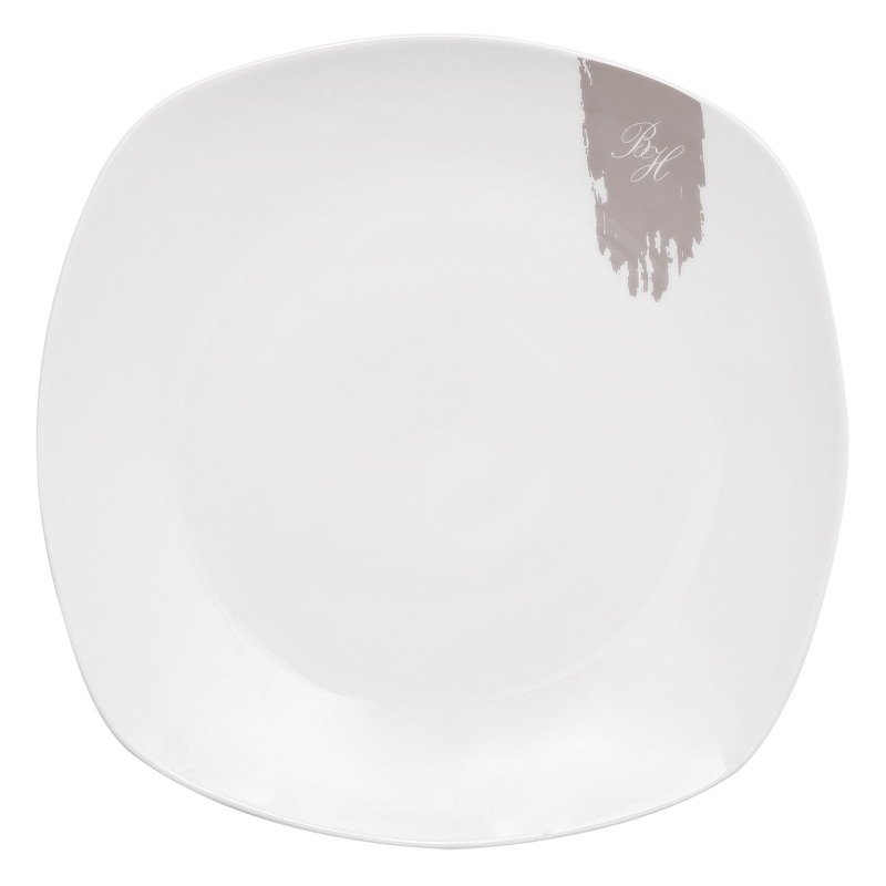 Jídelní sada talířů 18 ks Taupe Collection bílá-šedá