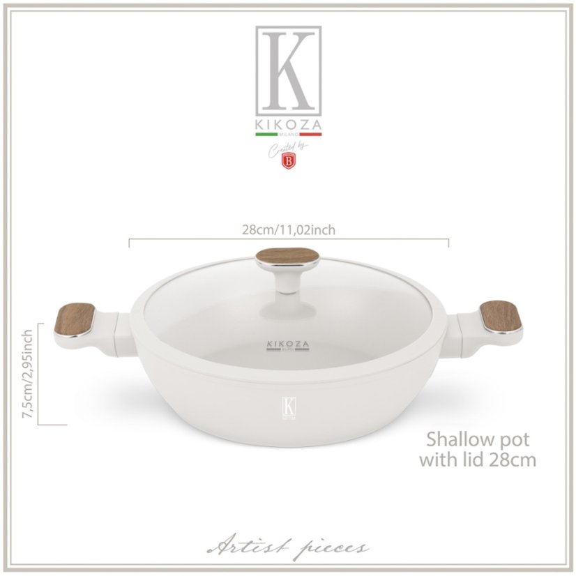 Pánev hluboká s titanovým povrchem 28 cm Sahara Nordic Collection